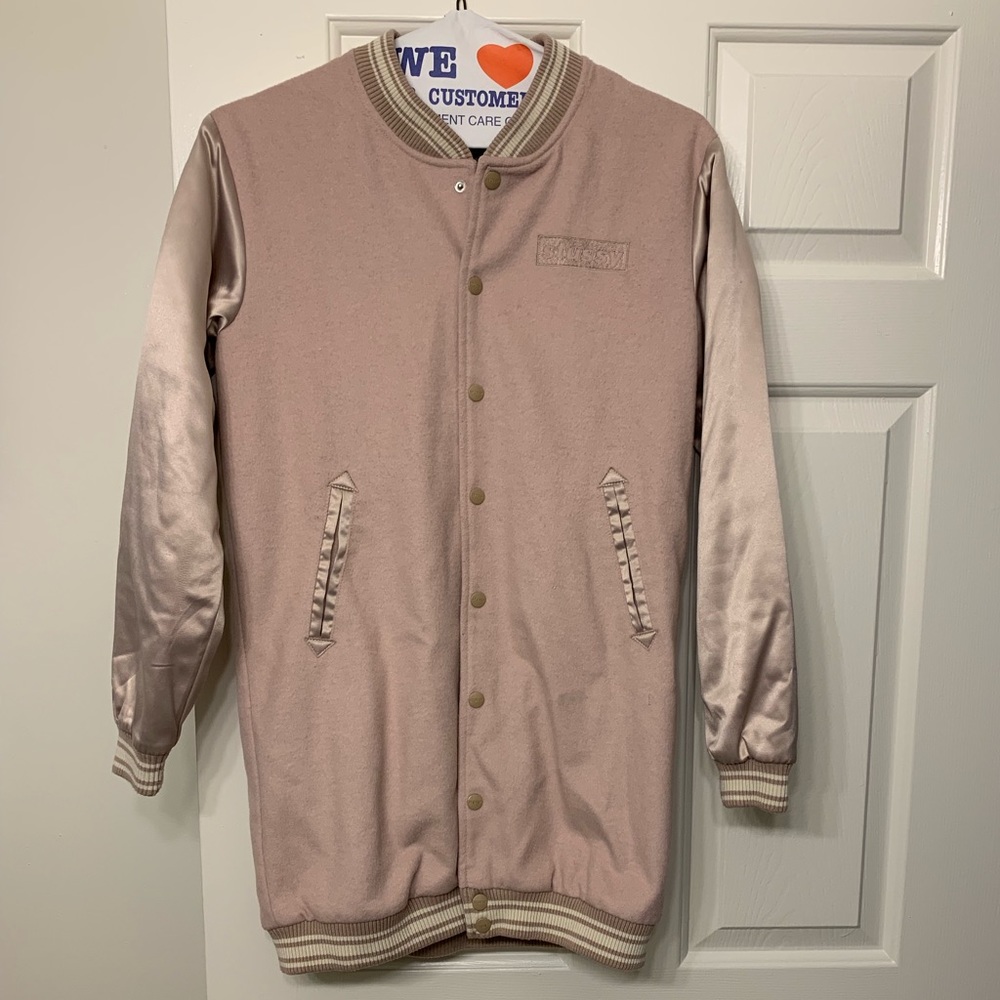 Women stussy varsity bomber
